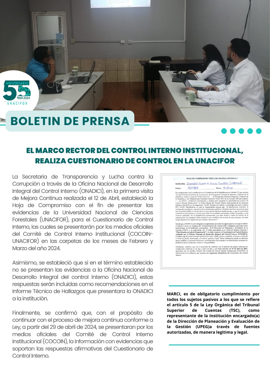 El marco rector del control interno institucional, realiza cuestionario ...